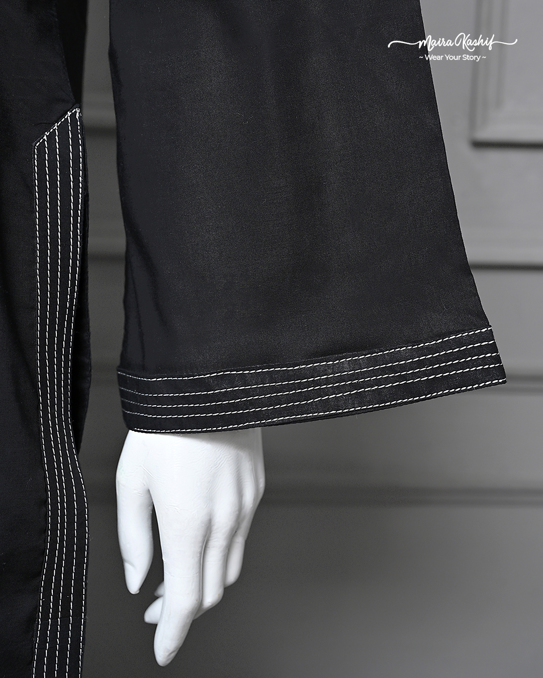 Classic Black <br /> Lawn Suit - Image 3