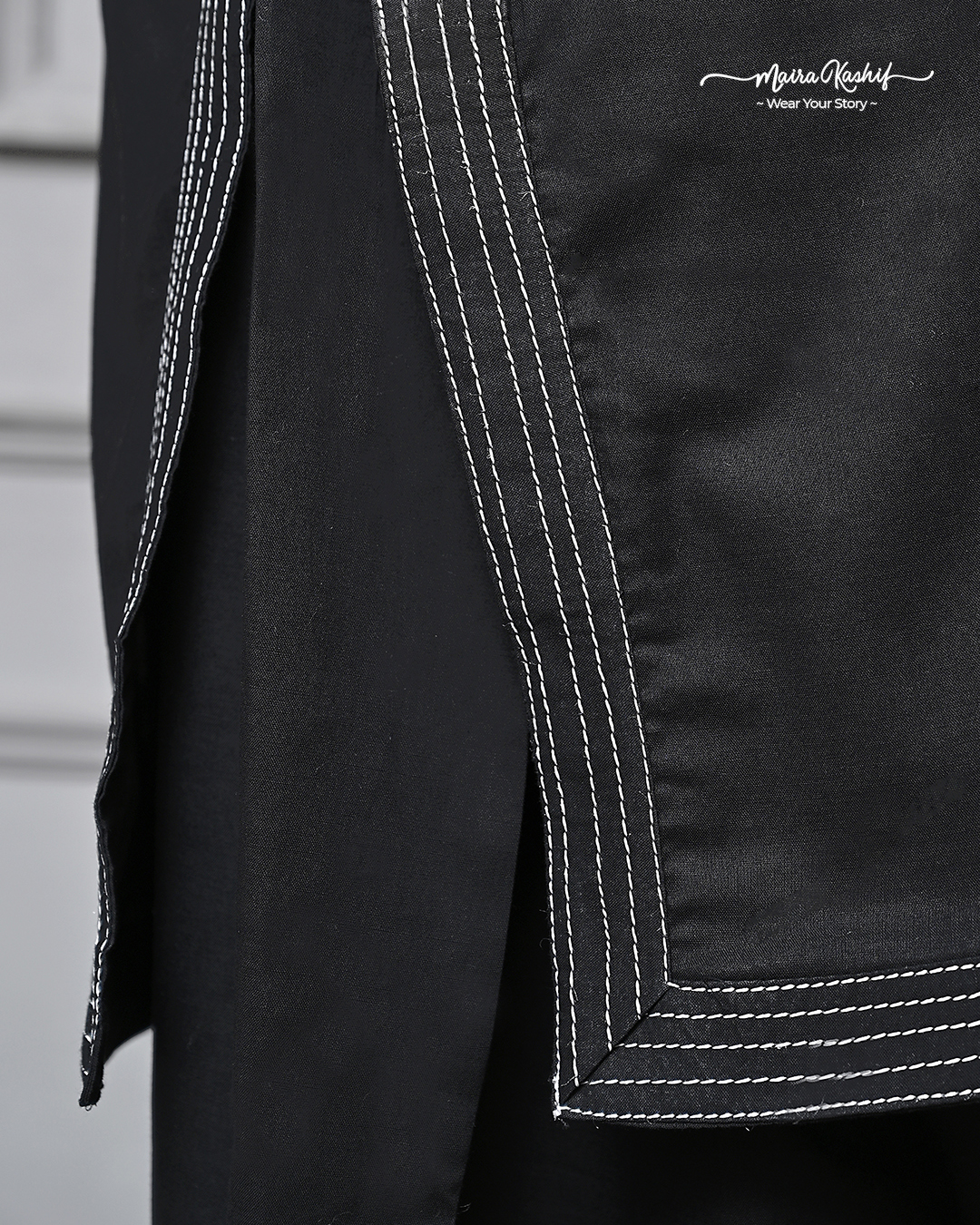 Classic Black <br /> Lawn Suit - Image 4