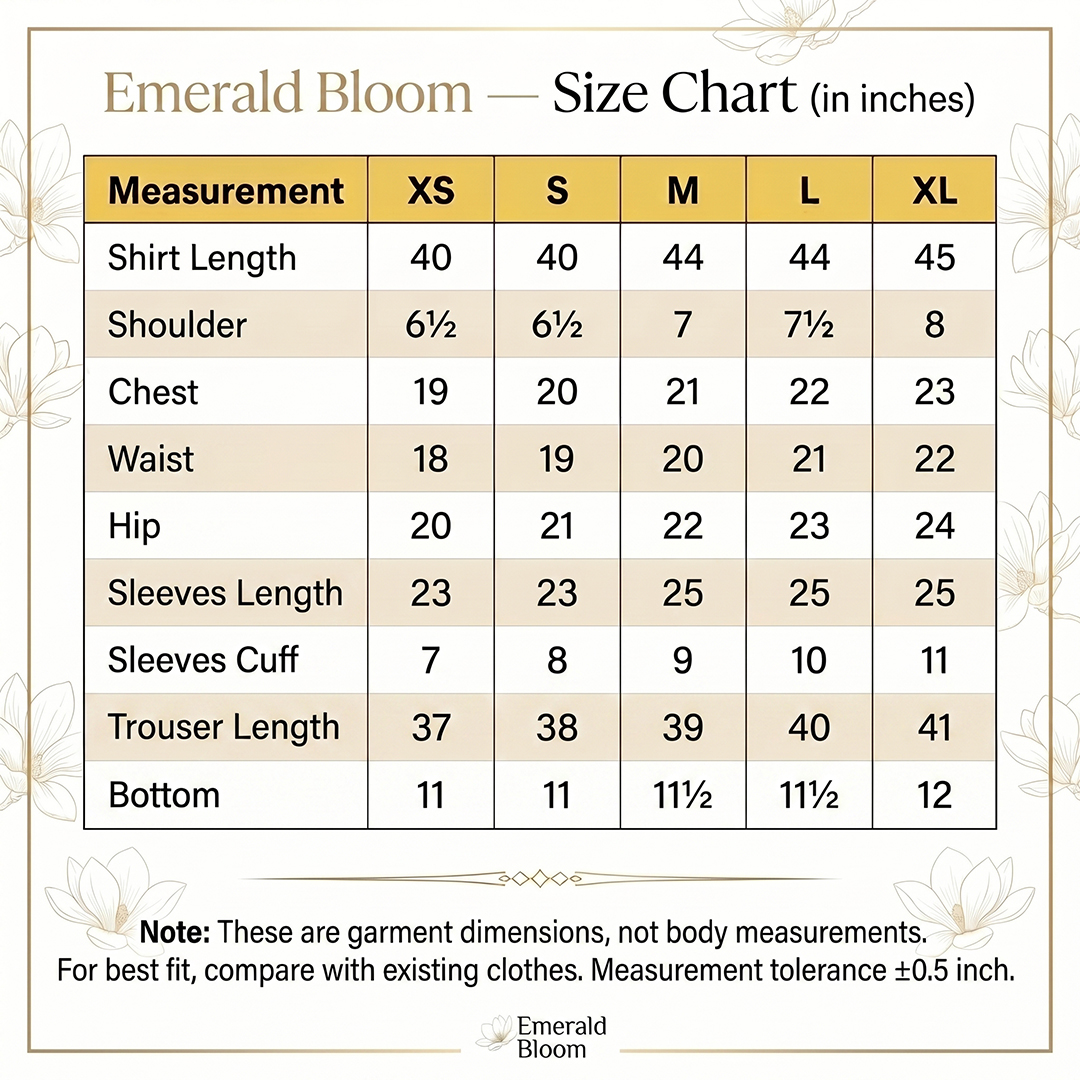 Emerald Bloom <br /> Lawn Suit - Image 11